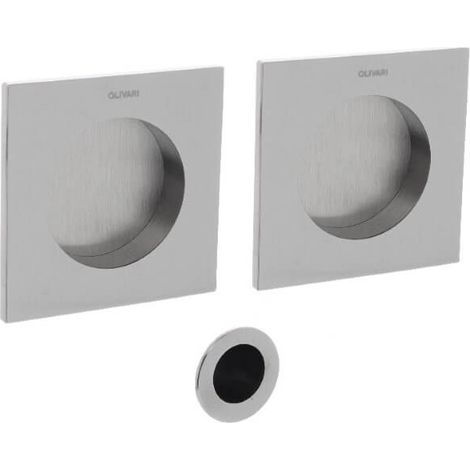 Poignée de porte coulissante Giotto Q Inox - D129IS (1/2)