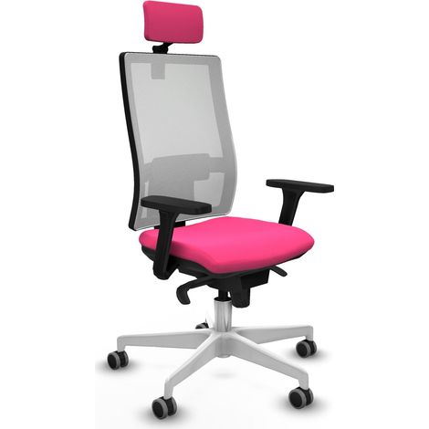 Sedia da ufficio piqueras y crespo Horna rosa pelle sintetica