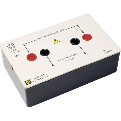 [NEUWERTIG] B-Ware Chauvin Arnoux Nebenwiderstand Shunt Strommessgerät Labor Cat Iii 600 V 5 A 100m V
