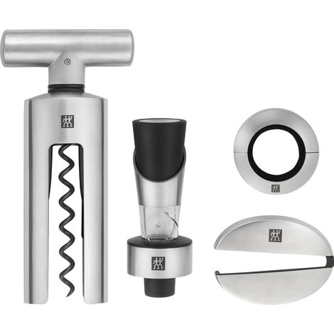 Zwilling Set Sommelier 4 Pezzi Sommelier 39500-054 Acciaio/Nero (1/4)
