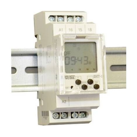 Rose LM SHT-1/UNI Temporizzatore per guida DIN Programma giornaliero, Programma settimanale, Interruttore casuale (1/2)