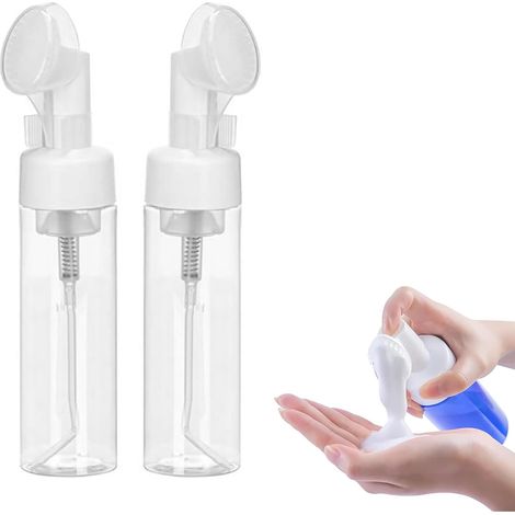 2 Botellas de espuma, botella con bomba de espuma, botella de espuma, botellas de espuma manual, botella con bomba de espuma, 150 ml (1/5)