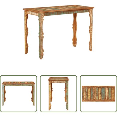 Massivholz - Esstisch 110x52x76 cm Altholz Massivholz (1/5)