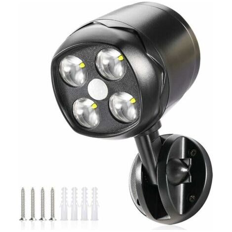 LED outdoor light with motion detector