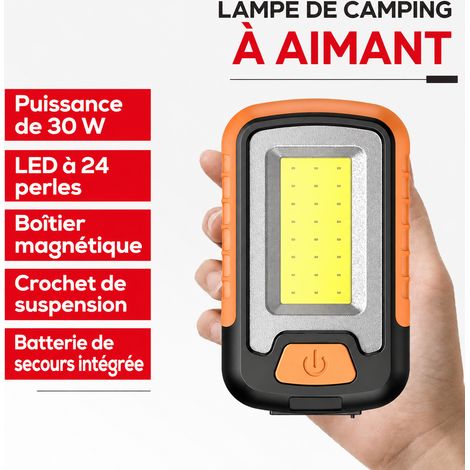 Lampe de travail magnétique baladeuse atelier réparation auto camping secours 110x65 mm 450 g – Livraison gratuite (1/5)