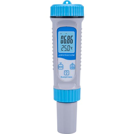 Testeur de qualité de l'eau - Testeur de pH numérique 7 en 1 (PH/ORP/EC/TDS/SEL/SG/TEMP) avec stylo de test numérique et écran LCD. Idéal pour la culture de nutriments, le jardin d'intérieur, le brass (1/5)