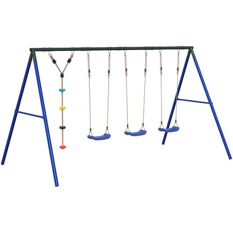 Maison Exclusive - Schaukel-Set mit Schaukelsitzen und Klettersch