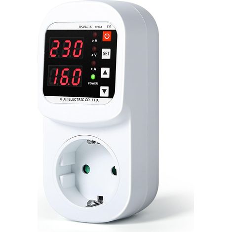 Voltage Protector,  AC220V Automatic Voltage Protection Socket with Adjustable Overvoltage and Undervoltage Relay (1/5)