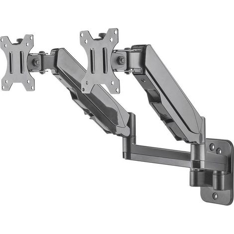 [GEBRAUCHT] B-Ware Manhattan Monitor-Wandhalterung drehbar für 2 Displays 17-32 Zoll schwarz (1/2)