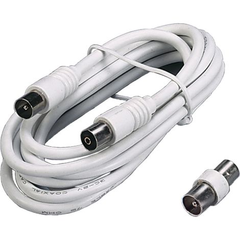 Prolunga Per Antenna Tv Con Adattatore Lunghezza 5 Mt.   -31.040