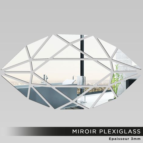 Miroir Plexiglass - Ballon rugby - 80x150 cm (1/2)
