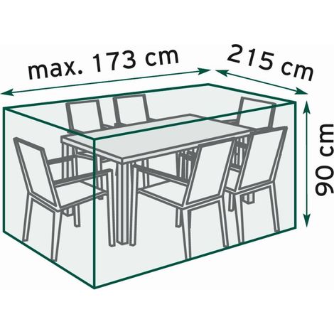 TrendLine Schutzhülle Basic Sitzgruppe 173x215x90 cm Abdeckung Gartenmöbel Hülle (1/3)
