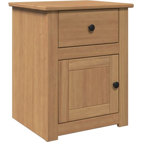 Bedside Cabinet PANAMA 46x40x57 cm Solid Wood Pine vidaXL