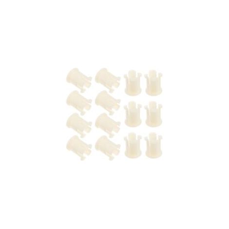 30pièces Manchons De Tige De Roulette Plastique Inserts Pour Roulettes De Chaise Et Meubles Fournitures De Réparation Mobilier