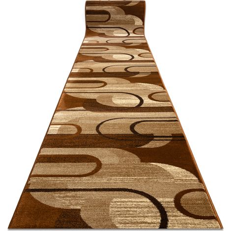Läufer ROYAL HE405 GEOMETRISCH braun / creme 100cm brown 100x350 cm