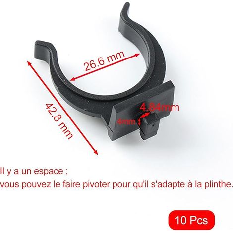 10 Pièces Attache Plinthe Cuisine, Fixation Plinthe Cuisine, Clip Plinthe Cuisine, Clips Plinthe Cuisine, Clip de Fixation Pied Meuble