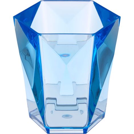Premier Housewares Plastic Tumblers Blue Tumbler Glasses For Bathroom Acrylic Glasses For Storage Glasses Set Durable Tumblers 10 x 10 x 10 (1/2)
