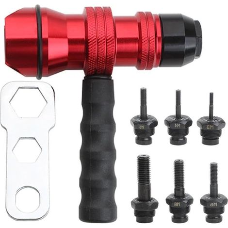 Remachadoras eléctricas, adaptador para remachadoras de tuercas, remachadoras eléctricas, remachadoras manuales M3-M10, taladro eléctrico, accesorio para remachadora.