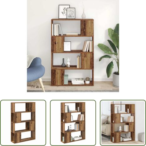 Meuble TV - Ensemble meuble TV Marron 80 x 24 x 125 cm Bois d'ingénierie (1/5)