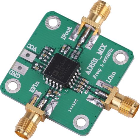 AD831, mixer ad alta frequenza, modulo convertitore di radiofrequenza RF a chip singolo da 0,1-500 MHz, mixer di radiofrequenza.