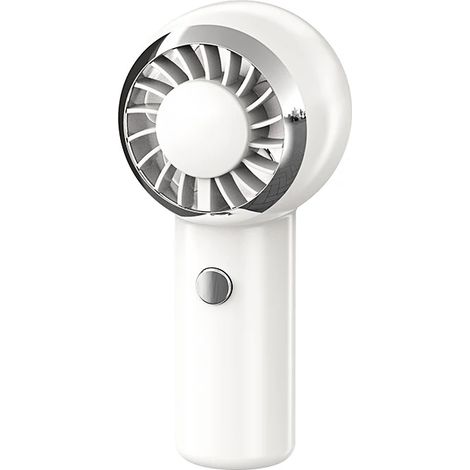 (Blanc) 1 Mini ventilateur portable, 3 vitesses de ventilation, ventilateur USB de poche (1/5)