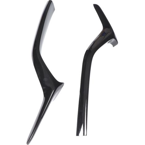 2 pièces de garniture de calandre avant en plastique ABS noir brillant, moulure de pare-chocs de remplacement pour Mazda CX-5 CX-8 2017-2019 (1/5)