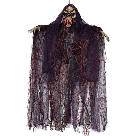 Décoration halloween  - Aueq -  fantôme accessoire voix contrôlée-crâne suspendu commande vocale décoration-costume déco alloween (1/5)