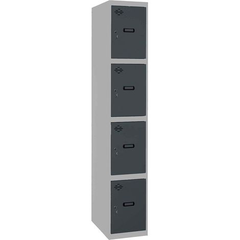 Simonrack Moderner Garderobenständer grau Metall 1800x400x500 mm
