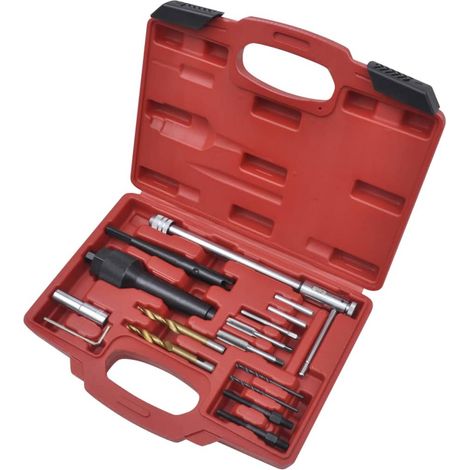 16 pcs Glow Plug Removal Tool Set vidaXL