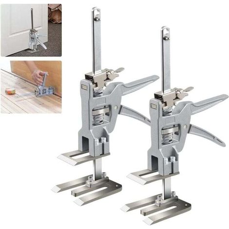 Lot de 2 leviers à main économes en travail, bras avec échelle, régulateur de hauteur pour carreaux en céramique, bras de saut de laboratoire, outil de levage manuel en acier (1/4)