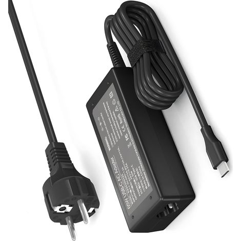 65W USB C Chargeur pour Ordinateur Portable 20V 3.25A Adaptateur Compatible Latitude/Inspiron/Xps/Chromebook PC (1/5)