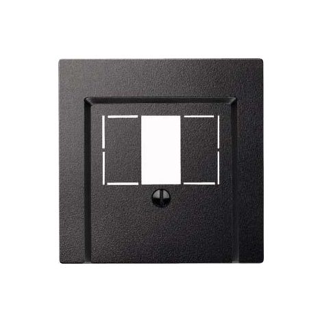 MERTEN 297914 ENJOLIVEUR POUR PRISES TAE/HAUTE-PARLEURS/USB, ANTHRACITE, SYSTEM M