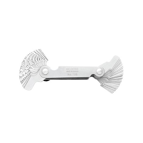 Jauges Pour Filetage Gedore Metrique Et Whitworth. Indispensable Pour Mesurer Tous Les Types De Filetage.