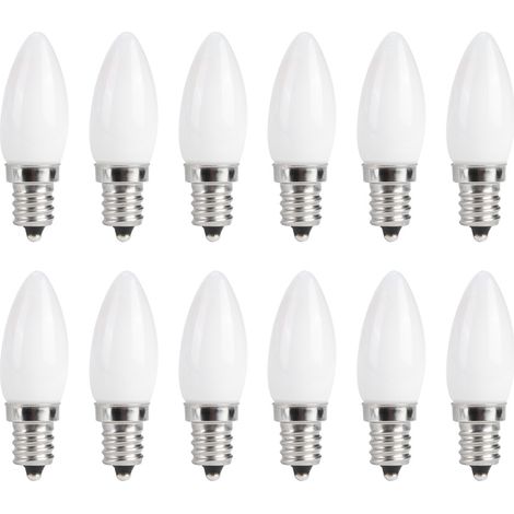 Confezione da 10 lampadine LED E12 da 1,5 W – 230 V CA – a candelabro – illuminazione per casa / auto / armadi / hotel