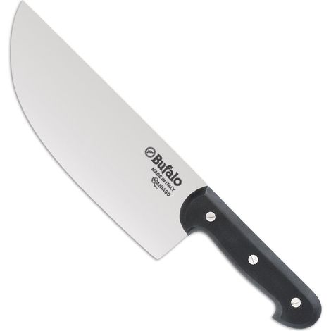 Coltello Trinciante Lama 28 cm Bufalo Colpo 194/28 Manico Nero (1/3)