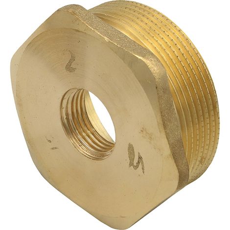 Messing Reduzierstück Übergangsstück Übergang Reduzierung 1/2" auf 2" (1/5)