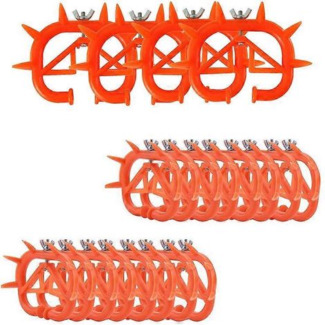Anneau nasal pour vache, outil de sevrage pour animaux d'élevage en plastique rouge (1/5)
