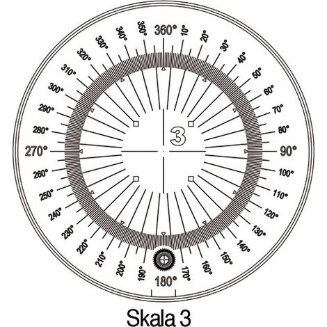 Messskala Tech-Line Skala-D.25/2,5mm Duo-Skala 3 SCHWEIZER (1/2)