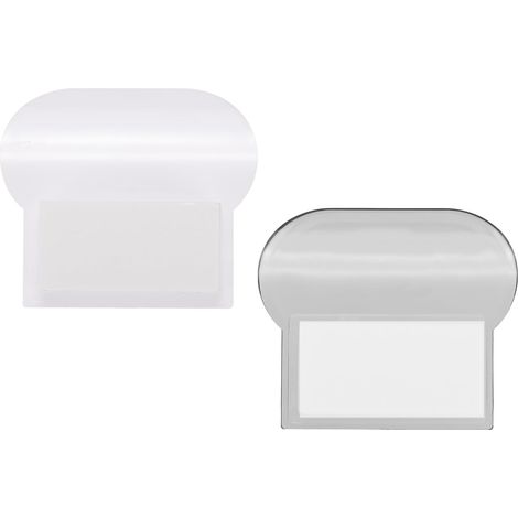Lève-Couvercle De Toilette Auto-Adhésive Blanc+Gris 2 Pcs (1/5)