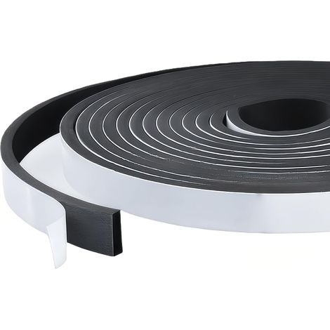 5m X 15mm X 5mm Bande D'étanchéité Autocollante En Mousse, Joint Fenêtre Isolation Ruban Mousse Adhésive, Anti-Froid & Anti-Humidité Pour Fenêtres Portes, Isolation Phonique Et Thermique, Noir (1/5)