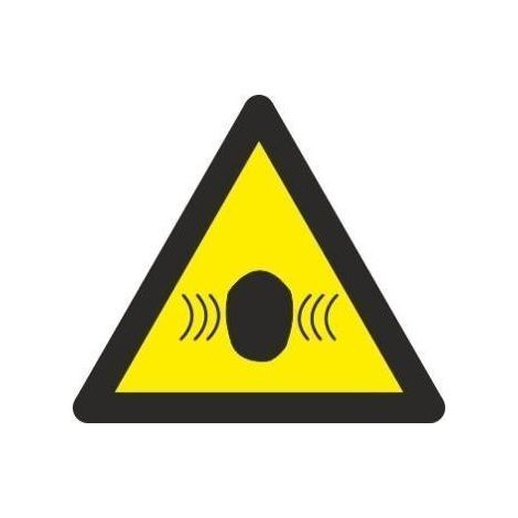 Señal triangular Ruido peligroso Lado 90 mm (Pack de 10) SEKURECO
