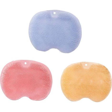 Coussin de massage en silicone avec ventouse pour dos et pieds sous la douche (1/5)