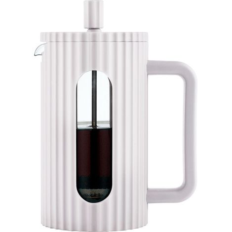 Caffettiera a stantuffo in vetro, 600 ml, colore crema, KLAUSBERG KB-7748 (1/5)
