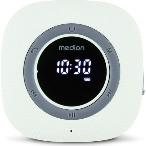 Radio de Douche - MEDION - FM - Bluetooth - IPX6 - Ventouse de fixation - Vert