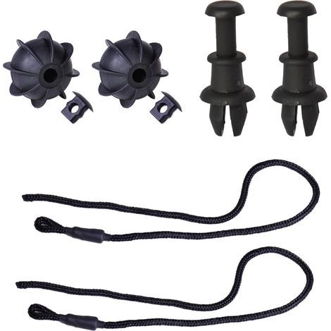 Voiture Corde Universelle,Corde de Fixation de la Cloison du Coffre,Sangle de Fixation de Couvercle de Coffre,Clips de Séparation de Bagages,Sangle de Plage Arrière 2 Pièces (1/5)