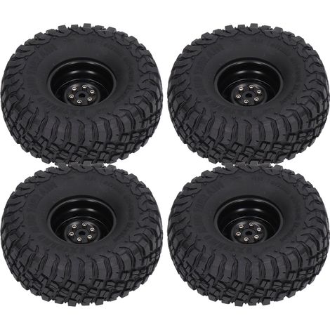 4 pneus RC 1.9 pouces largeur 10 trous caoutchouc roue accessoires amélioration pour SCX10 1/10 voiture RC (1/5)