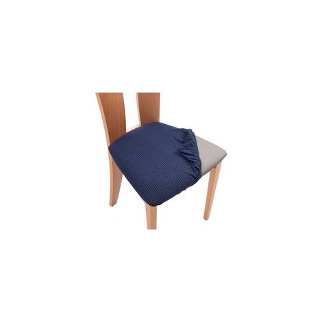 Coprisedie jacquard per sedie da sala da pranzo, cuscini elasticizzati, fodere lavabili e sfoderabili, coprisedie per cucina e sala da pranzo (blu navy, set da 6)