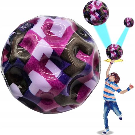 Galaktischer Ball, springender Meteor, Weltraumpixelball (1/4)