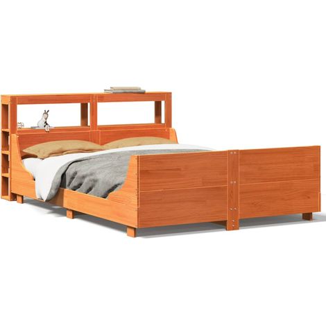 Maison Exclusive - Letto senza Materasso Marrone Cera 120x190 cm in Legno di Pino