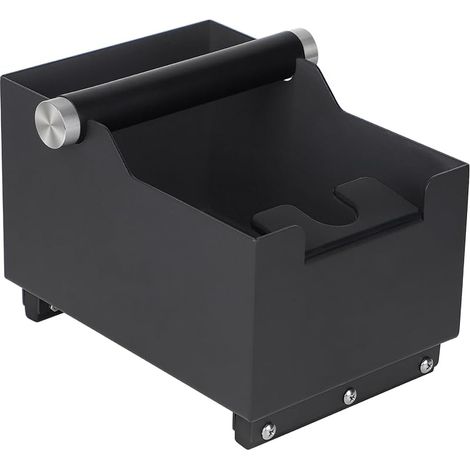 Boite Marc de Café 20 cm x 14,5 cm x 14 cm et Fonctions de Station Tassage, Bac a Cafe Knock Box avec Barre de Frappe Amovible pour Expresso (1/5)